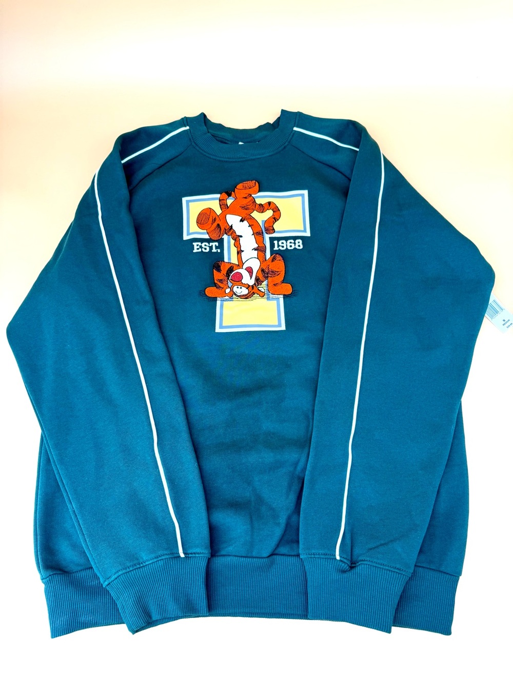 Disney Parks 2026 Dark Green Crewneck Sweatshirt with Tiger Graphic